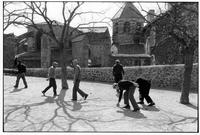 Men playing boules, Le Monastier, Cévennes, France, 1982